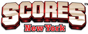 A red and white logo for record new york.